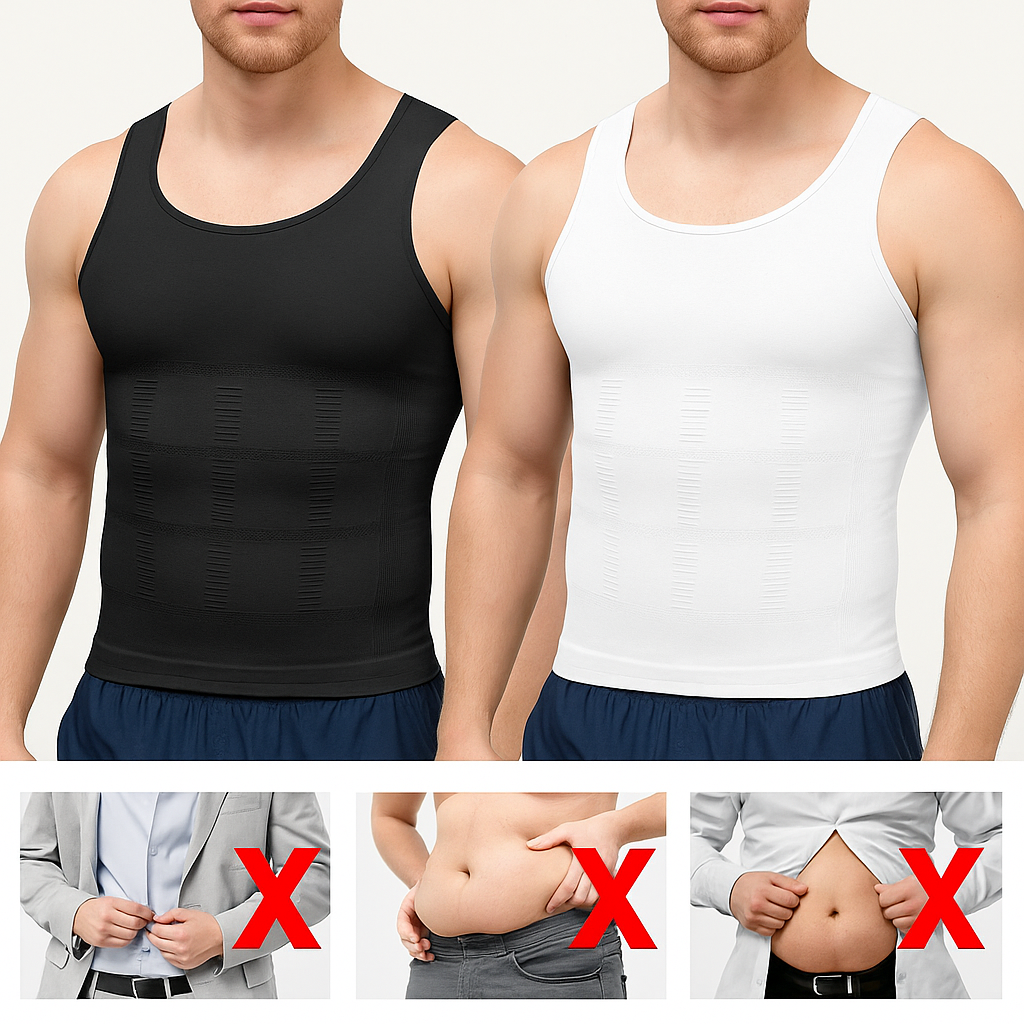 Crni+Beli Gratis - Muški Kompresioni Steznik