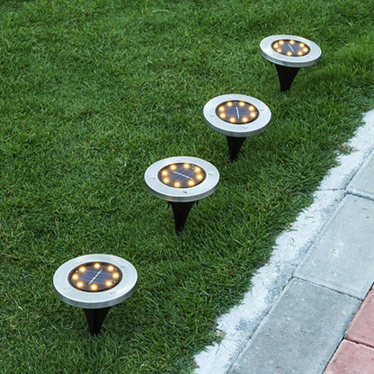 Ubodne Solarne Disk Svetiljke set od 4 sa 8 Led dioda
